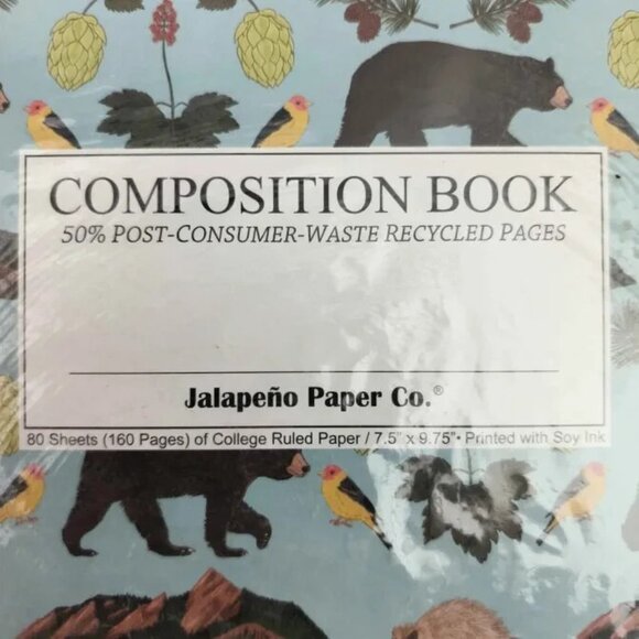 6-Pack Jalapeno Paper Co. 80 Sheet 1 Subject College Ruled Notebook Boulder - Picture 2 of 4